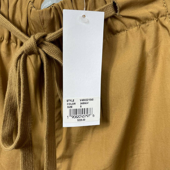 Vince Drawstring Side-slit Cropped Culotte Pants In Mojave Size S - Picture 7 of 10